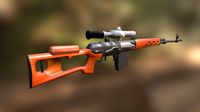 SVD sniper rifle with PSO-1