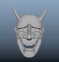 Noh Mask - Hannya - Untextured