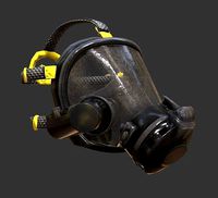 Gas Mask Fireman Firefighter Rebreather Gear