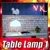 Modern Table Lamp 01 AS1C 3D Model