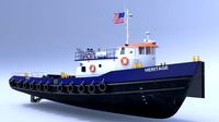 Oil work boat