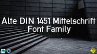 Alte Din 1451 Mittelschrift Font Pack