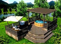 glamping pod with hot tube