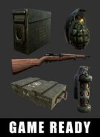 Military Weapon Grenade Flashbang Crate Pack