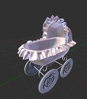 Rose Baby Stroller Pram