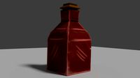 Low poly healing potion