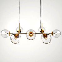 Staggered Glass Chandelier