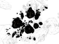 Asteroids field low poly small 3D Model