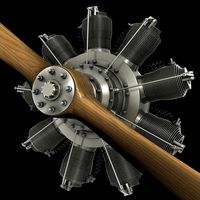 French Gnome 9N Monosoupape rotary engine