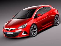 Opel Astra OPC 2013 3D Model