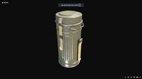 WW2 Wehrmacht Gas Mask Tube 3D model