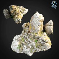 3d scanned rock cliff Q2