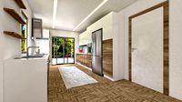 Modern Kitchen Interior Scene