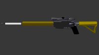 Sniper LowPoly Textured