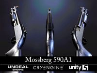 Modular Mossberg 590A1 - Textured - Game Ready