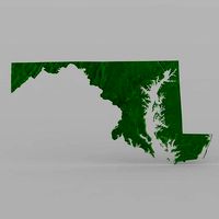 Maryland State for 3ds and obj