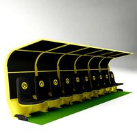 Soccer Bench for Coach Reserve Players 03