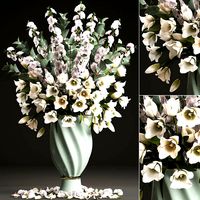 Bouquet of spring flowers tulips