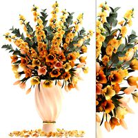 Bouquet of spring flowers tulips