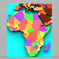 African Continent Map