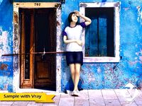 Young Schoolgirl in Sportswear Model Rigged