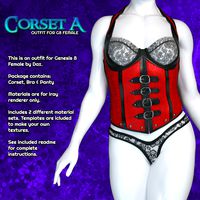 Exnem Corset A for Genesis 8 Female
