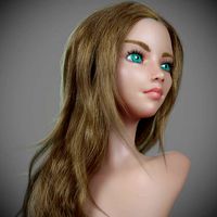 Mannequin with long hair for production render editable