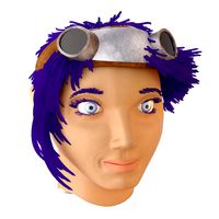 The head of a girl