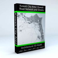 Kuwait City Area Road Network and Streets