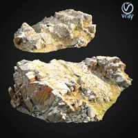 3d scanned rock cliff K2