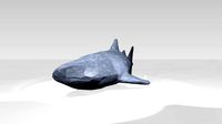 Whaleshark Low Poligonal