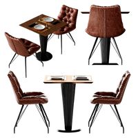 Chair Rowan Brown by Richmond Table Mesa Logan Roble by Brucs
