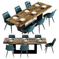 Solid wood table and Rudolf chair from Castle Line