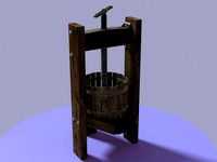 Antique wine press