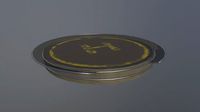 Heliport 3D Model Game Ready PBR UE4
