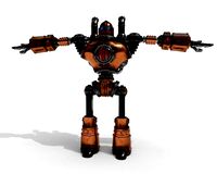 Robot steampunk PBR low poly