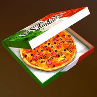 Animated Low Polygon Art Italian Pizza Pepperoni