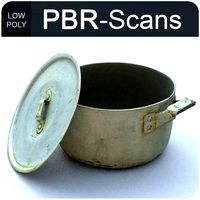 Saucepan Low Poly