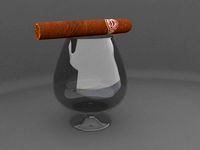 Wineglass and Cigar