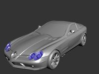 MercedeBen SLR McLaren Roadster 2008 3D Model 3D Model
