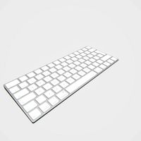 Highly detailed Apple Keyboard PBR