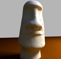 Moai Statue 3D Model 3D Model