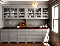 grey wood Classic pantry  Kitchen interior dinnerware porcelain