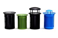 Park Trash Can Set