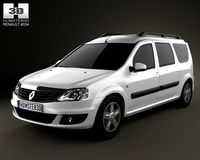 Renault Logan MCV 2011 3D Model