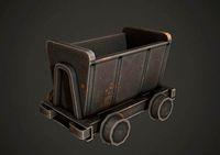 Mine Wagon Low Poly