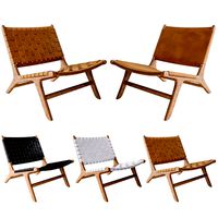 Flat Leather and Leather Marlboro Chairs
