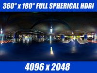 HDRI Underground parking 3D Model