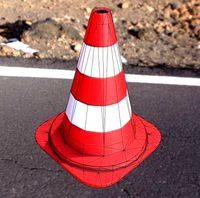 Traffic Cone Very Low-Poly