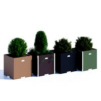 Polyrattan planter two